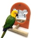 thumbnail image 1 of Palo acrílico del soporte del juguete del loro del espejo del pájaro, 1 of 2