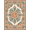 Orange Peach Cream, Pattern 19, variant on ODIKA 8'x10' Washable Area Rug Non-Slip Chair-Friendly Mat Vintage Orchard Design With Rustic Floral Corner Accents Peach Fruit Refined for Dining Room, Large Office, Lounge