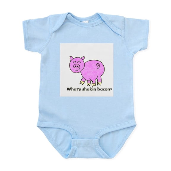 CafePress - Whats Shakin Bacon? Infant Bodysuit - Baby Light Bodysuit, Size Newborn - 24 Months