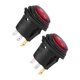 thumbnail image 1 of Interruptor redondo,Interruptor redondo impermeable luz roja,Interruptor LED de palanca redondo universal,Interruptor redondo Interruptor, 1 of 8