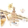 thumbnail image 2 of Supvox Beige Wooden Christmas Tree Decoration, Handcrafted Festive Holiday Ornament for Home and Office Decor, 2 of 3