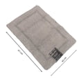 thumbnail image 3 of Tapete de Baño Hotel Style 43 x 61 cm Diseño Ultra Suave y Absorbente Color Gris, 3 of 4