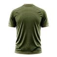 thumbnail image 4 of Mexico 2026 Soccer Cup Fan Jersey for Men, Crewneck Short Sleeve T-Shirt with Winged Totem & Geometric Print, Lightweight Breathable Athletic Top, 1 PC Army Green L, 4 of 4