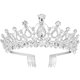 thumbnail image 1 of 2 tiaras de novia con cristales y diamantes de imitación, corona con peine, para boda, desfile, cumpleaños, diadema, 1 of 8