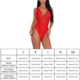 thumbnail image 4 of Mono sexy mono de cosplay suave mono de tela con pantalla de encaje para mujeres adultas, rojo, xl Yuarrent XX000036-44, 4 of 7