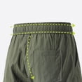 thumbnail image 7 of TEAJOPSUU Men's Cargo Shorts Plus Size Casual Elastic Waist Drawstring Quick Dry Gym Beach Sports Shorts with Pockets B-Olive Green, 7 of 7