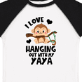 thumbnail image 4 of Inktastic Monkey I Love Hanging out with My Yaya Boys or Girls Toddler T-Shirt, 4 of 5