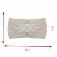 thumbnail image 2 of Diadema de lana de punto con círculo de pelo liso de hoja de arce retro para mujer Fridja  nalpqowj2213, 2 of 2