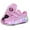 Pink, variant on Yiomxhi Kids Roller Shoes, Boy Girl Sneakers with LED Light Wheels, Become Sport Sneaker for Christmas Birthday Children Gift, Adjustable Roller Skates Suitable for School Outdoor
