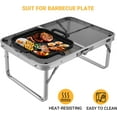ATEPA Small Camping Table Portable Grill Table Folding Beach Table