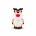 thumbnail image 3 of Squishy Stress Toy Reindeer with Slow Rising Squeeze Design, 1 Pack, Brown and White, for Holiday Desk Decoration, Squeeze Toy, 3 of 3
