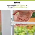 thumbnail image 4 of Barra de seguridad para ventanas Ideal Security, extensible, blanca, 4 of 7