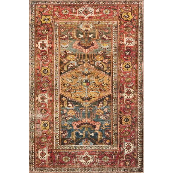 Echo Loom Grand Havana Ocean / Multi 2'-3" x 3'-9" Accent Rug