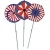 Patriotic Wind-Wheels (stars & stripes designs) Party Accessory (1 count) (1/Pkg)
