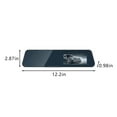 thumbnail image 3 of Kchsji 12-Inch HD Rearview Mirror Dash Cam with Front Rear Camera, Night Vision Parking Assistance Car Recorder for Cars Trucks, Smart Driving Safety Camera with Loop Recording and Wide View Angle, 3 of 7