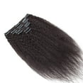 thumbnail image 3 of Extensions de Cheveux Humains à Clip pour Femmes, Afro à Double Trame, Crépus et Bouclés, Tête Complète, 3 of 6