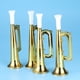 thumbnail image 5 of EeaseMX 12 piezas de trompeta de plástico para hacer ruido, juguetes para niños, animadoras, partidos de fútbol, accesorios para animar, regalo de fiesta de cumpleaños (dorado), 5 of 7
