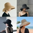thumbnail image 2 of French Vintage Wide Brim Straw Hat for Women in Summer - UV Protection, Breathable and Ideal for Beach Vacations, 2 of 9