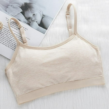 

Ribbed Bra Adjustable Spaghetti Strap Bra Daily Wireless Bralette Back Closure Bra Yoga Sports Bra Vest Type Bra Women Casual Underwear