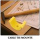 thumbnail image 3 of unbranded 4Ud Clips Soporte Cable Amarillo Con Ajustable Y Estabilidad Para Uso Interior, 3 of 6