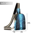thumbnail image 2 of FORMRS Womens Crossbody Sling Bag Travel Daypack Shoulder Chest Backpack, Blue Tree, 2 of 7