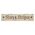 thumbnail image 3 of VHC Brands Stars & Stripes Wooden Sign 2.75x13, Independence Day Decor, Patriotic Text, Distressed Appearance Tropical Wood Sign, Rectangle Shape, Americana, Dark Creme, 3 of 6