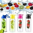 thumbnail image 2 of Bouteille Portable de Camping Sport Jus de Citron Infuseur de Fruits Bouteille d'Eau 800 ml, 2 of 4