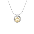 thumbnail image 2 of Delight Jewelry Goldtone Lamb Silhouette Live Ring Charm Necklace, 18", 2 of 4