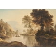 thumbnail image 2 of John Glover 24x18 Black Ornate Framed Double Matted Museum Art Print Titled: Windermere (1794-1830), 2 of 5