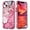 Marble Rose, variant on Case for iPhone 15 Plus,Plating Marble Military Grade Rugged Heavy Duty Full Body 3 in 1 TPU+PC Portection Shockproof Protective Phone Case for iPhone 15 Plus,6.7 inch 2023 (Grid White)