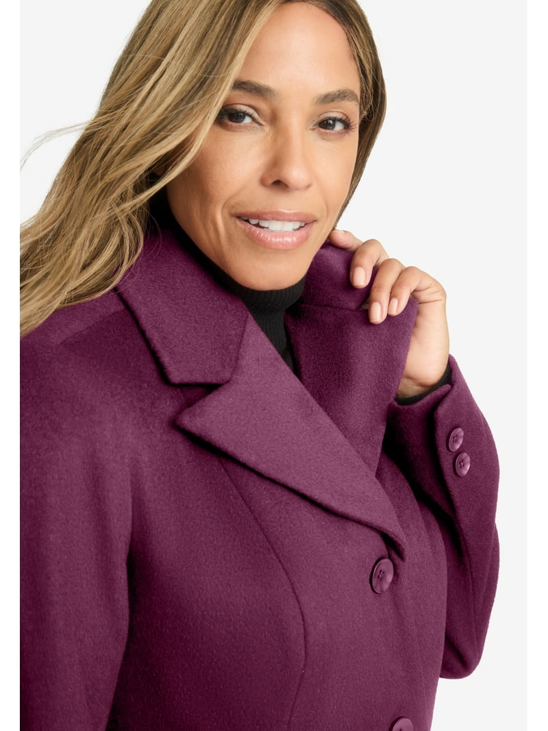 Jessica London Women's Plus Size Pea Coat Jessica London