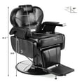 thumbnail image 2 of Pro All Purpose Reclining Hydraulic Barber Chair Heavy Duty,Footrest Adjustable Salon Beauty Tattoo Spa Hair Styling Equipment(Black), 2 of 22