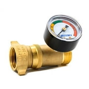 1 pack-Camco 40064 RV Brass Water Pressure Regulator With Gauge