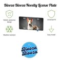 thumbnail image 2 of Miniature Bull Terrier Dog Photo Metal Novelty License Plate, 2 of 7