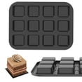 thumbnail image 2 of Jetcloudlive 2 Pack 12 Cavity Brownie Pan with Dividers,Non-Stick Square Muffin Pan,All Edges Baking Pan for Cornbread,Cupcakes,Tart,Muffin Cakes,Cookie,Bread, 2 of 10