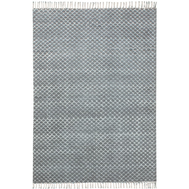 Casavani HandMade Flat Weave Cotton area Rug, Black 3x5 Ft