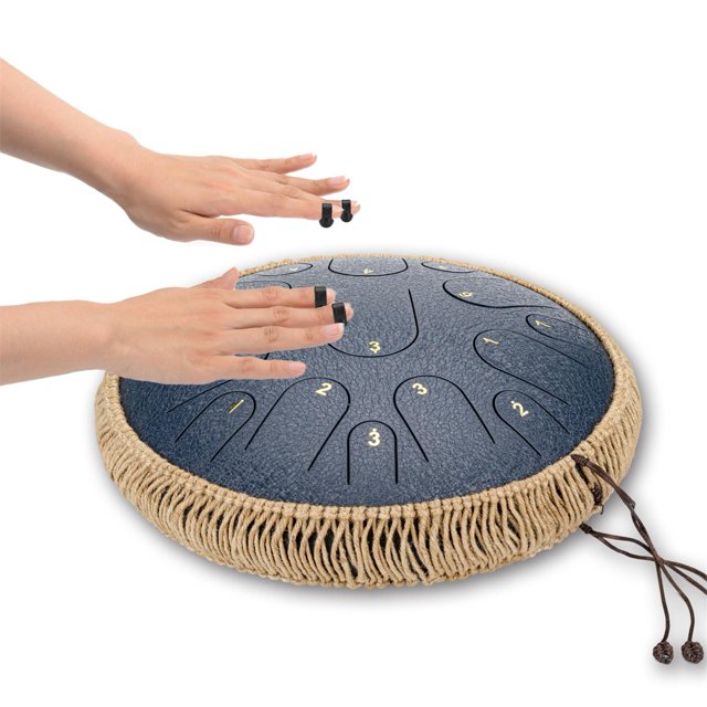 Tambor de lengua 14 pulgadas 15 notas tono D instrumento de percusión de tanque Chakra con baqueta