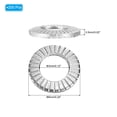 thumbnail image 2 of 304 Stainless Steel Flat Washers M3x6mm Belleville Spring Disc Washer Conical Knurled Metric Gasket 200 Pack, 2 of 7