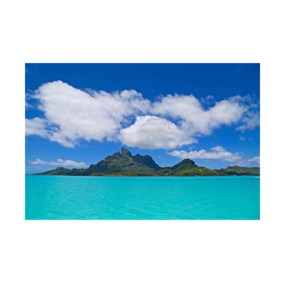 Trademark Fine Art American School Love Over Bora Bora Canvas Wall Art - 22x32