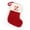 Red Z, variant on Sunisery Christmas Stocking Soft Plush Monogram Christmas Socks Family Decorations Hanging Ornament Xmas Gift