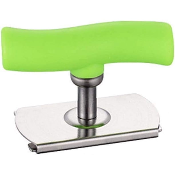 Abridor de tarros, abridor de tarros ajustable para artritis sin esfuerzo para personas mayores, abridor de tapa giratoria de acero inoxidable, abridor de accesorios de cocina (verde)