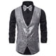 thumbnail image 3 of Chaquetas de Prendas de Vestir Casuales Para Hombres Otoño E Invierno Chaqueta de Chaleco Informal de Lentejuelas Con Personalidad de Moda Odeerbi ODB-4, 3 of 4