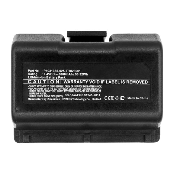 Batteries N Accessories BNA-WB-L14306 Printer Battery - Li-ion, 7.4V, 6800mAh, Ultra High Capacity - Replacement for Zebra BTRY-MPP-34MA1-01 Battery
