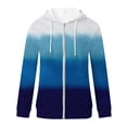 thumbnail image 4 of Babysbule 2023 Manteaux d'Hiver pour Femmes Femmes Mode Blouse Imprimée Manches Longues Hauts Chandail Poches à Capuche, 4 of 4