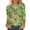 AA-Multicolor, variant on 3/4 Sleeve Shirts for Women Mask Graphic Mardi Gras T Shirt Carnival Themed Party Parade Tee Tops Multicolor M