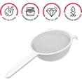 thumbnail image 3 of SHAR White Plastic Kitchen Sieve, 3 of 5