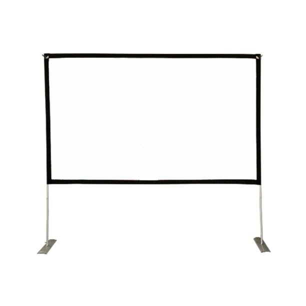 Pantalla de proyección de 100 o 120 pulgadas, ángulo de visión de 120°, relación de aspecto 16:9, fabricada en aleación de aluminio y poliéster. Incluye kit completo, tamaño del paquete: 82.5*17*9cm,