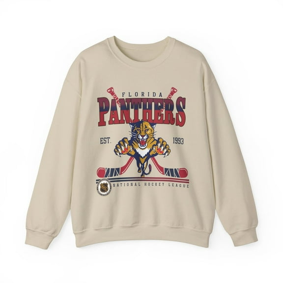 Vintage 90s Florida Unisex Sweatshirt, Crewneck Panthers Shirt, Jersey Hockey Gift