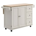 thumbnail image 1 of Kitchen Cart With Wood Top And Drop Leaf Breakfast Bar Kitchen Island Casual Home, 1 of 7