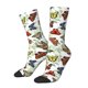 thumbnail image 1 of Balery Multicolored Butterflies Calcetas Largas con Estampado para Hombre y Mujer – Suaves y Transpirables, Talla Única (US 5-11), 1 of 6